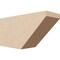 Ekena Millwork 4in. W x 6in. H x 12in. L Concord Woodgrain TimberThane Rafter Tail, Primed Tan RFTUR04X06X12CONRCPR - alternate 1